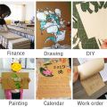70~400gsm Smooth A4 Kraft Paper DIY Handmake Craft Paper Card Thick Paperboard Cardboard Gifts Wrapping Paper Scrapbook Paper. 