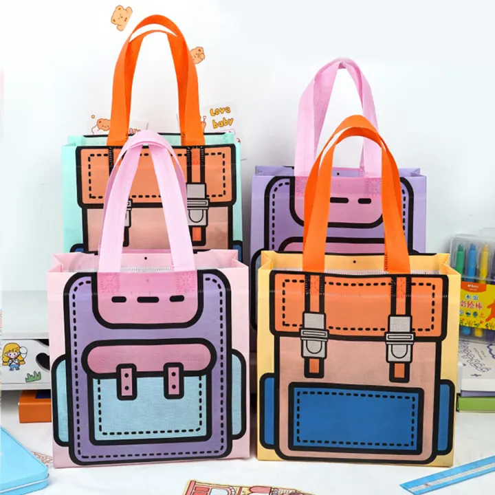 【ALLGOOD】Foldable Shopping Bag Reusable Eco Bags For Butterfly Grocery Package Women's Shopper Bag Large Handbags Tote Bags Pocket Pouch