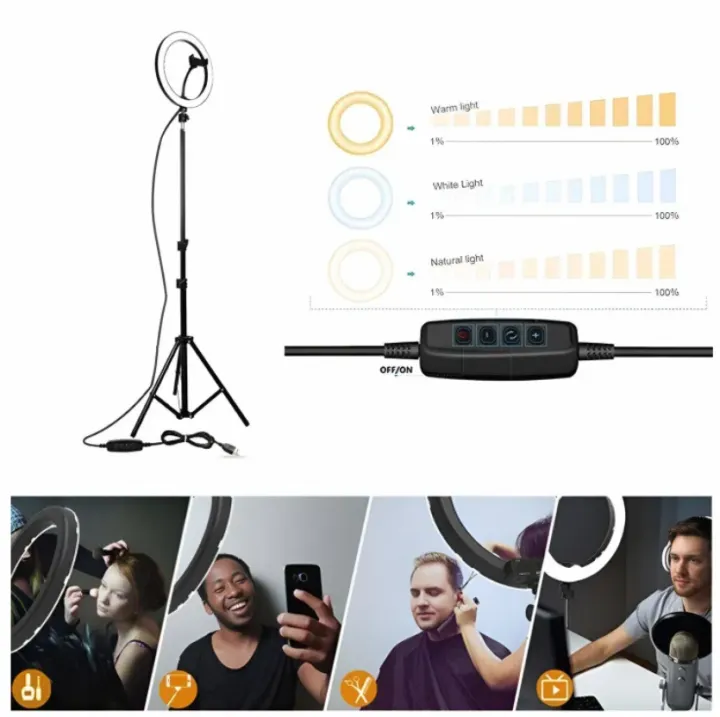Selfie%2010%20Inch%20LED%20Ring%20Light%20with%20Sturdy%207ft%20Tripod%20Stand%20and%20Adjustable%20Phone%20Holder,%20Perfect%20for%20TikTok,%20YouTube,%20and%20Professional%20Photography%20-%20Image%204