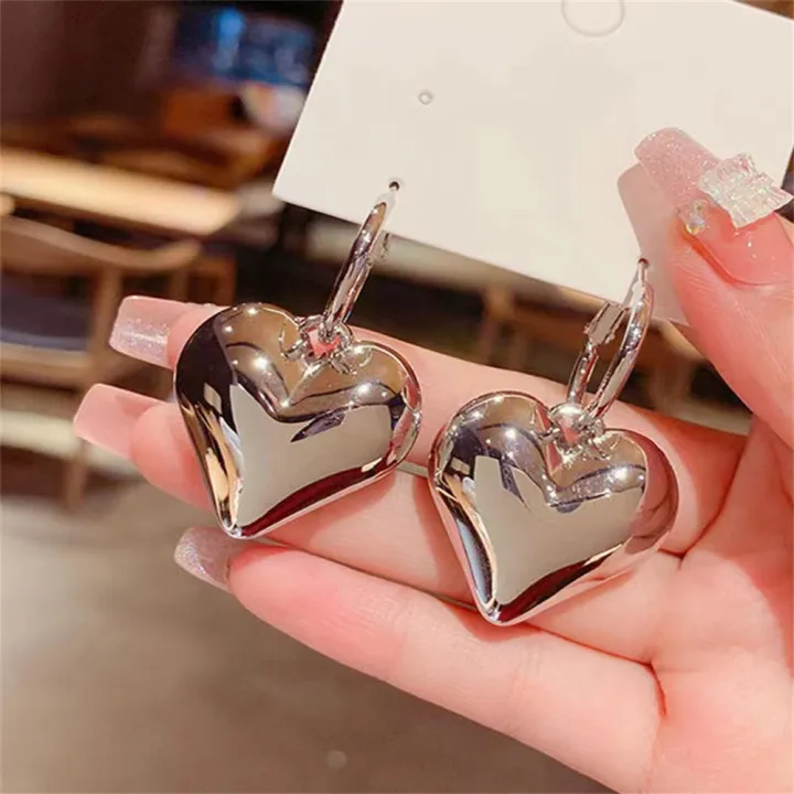 Christmas%20Jewelry%20Wedding%20Jewelry%20Women%20Jewelry%20Ladies%20Jewelry%20Gold%20Earrings%20Women%20Earrings%20Alloy%20Heart%20Earrings%20-%20Image%202