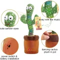 Musical Dancing Talking Green Cactus Toy Tree with 120 Sound Track & Talkback Voice Reply, Soft Fabric with Plastic Toy for Toddler Baby Children Kids 2 3 4 5 6 Year Old Boy Girl. 