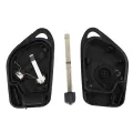 【Nice Day Toy Findings Store】YIQIXIN 1 Button Remote Key Shell For Citroen For Peugeot 406 Car Key Remote Case Uncut 406 Blade. 