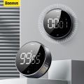 Baseus Magnetic Kitchen Timer Digital Timer Manual Countdown Alarm Clock Mechanical Cooking Timer Cooking Shower Study Stopwatch. 
