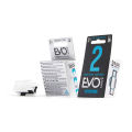 2 Cartridge Pack - EvoShave Series 2 - Unisex Razor - Shave by Touch – Bidirectional 3 Blade Cartridges. 
