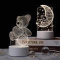 3D Night Light Decoration Bedroom LED Light Bedroom Deco Christmas Decoration Fancy Lighting Led Room Light Valentine's Day. 