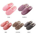 Plush Women indoor slippers Cozy Warm Slient Plush warmer home female slipper Soft Flat Autumn winter house flat floor shoes. 