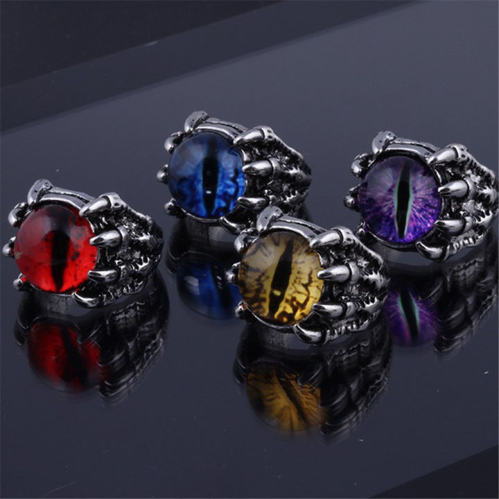 Punk Ring Fashion Ring Jewelry Gifts Personality Demon Claws Ring Male Ring Colorful Ring Demon Claws Ring