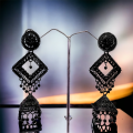 Black color earing Fashion Bollywood Traditional Indian Wedding jimikki Earings for women/girls. 