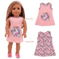 Doll Baby Clothes Spring Dress Fit 18 Inch American 43cm Reborn New Born Baby Doll OG Girl`s Toy Doll. 