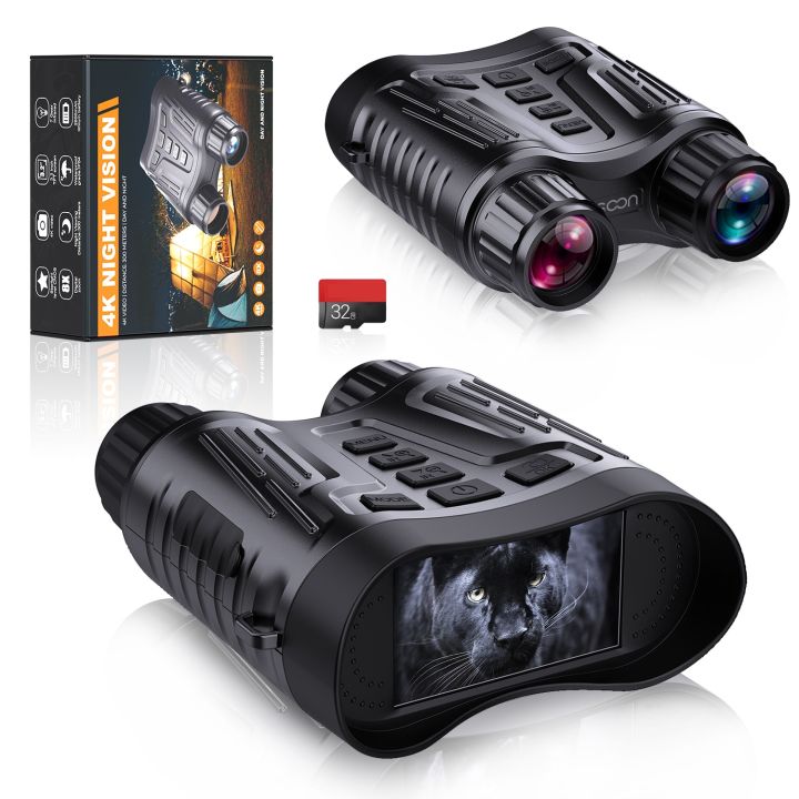 Dsoon Night Vision Binoculars NV2180 Infrared Goggles Digital Hunting Telescope 4K Video 36MP