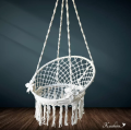 Macrame Swing Chair, Ideal For Indoors Out Outdoors. 