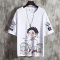 2023Summer New Fashion Korean Style Half Sleeve Top Clothes Large Size Loose Crew Neck T-shirt Men's Short SleeveTT-shirt. 