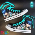 Spring Luminous Naruto High-Top Canvas Shoes Male Students Stylish Sneaker Boys Anime Boy Shoes Breathable. 