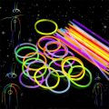 100/200PCS Glow Sticks Party Fluorescence Light Glow In The Dark Bracelet Necklace Neon Wedding Birthday Party Props Decor. 