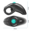 Digital Wireless Trackball Mouse Ergonomic Design 2.4GHz Finger Using Track Ball Mause Handheld Optical Mice for Android TV PC. 