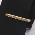 Tie Clip for Men Gold Color Luxurious Classic Simple Style Pin Clasp Bar Male Business Necktie Clip Clasp Metal Gift Accessories. 