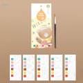 Watercolor Paint Bookmark Pocket Watercolor Painting Book Portable 20 Sheets Drawing Arts Crafts Pocket Watercolor Book for Beginners. 