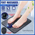 EMS Foot Massager,Folding Portable Feet Massage Machine,Electronic Muscle Stimulatior Massage Mat USB Rechargeable. 