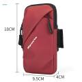 Phone Armband Bag Wrist Pouch Sports Arm Bag for Running Walking Jogging Red. 