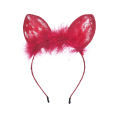 South Korea Cute Lace Cat Ears Headband Women's Net Red Headband Sexy Rabbit Ears Cos Makeup Hair Accessories Generation 4099. 