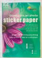 Sticker Paper A4 Size 135 GSM 50 Sheets Per Pack Inkjet Glossy. 