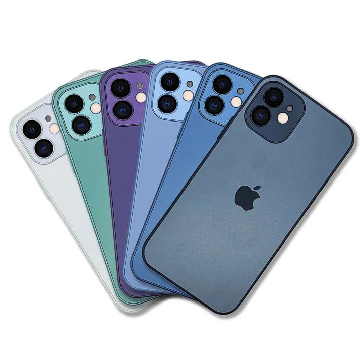 Matte%20Frosted%20AG%20Glass%20Case%20for%20iPhone%2011%2012%2012%20Pro%20Max%2013%2013%20Pro%20Max%2014%2014%20Plus%2014%20Pro%20Max%20Frosted%20Glass%20Phone%20Case%20With%20Integrated%20Lens%20Film%20-%20Image%204