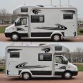 Car Two side RV Stripes Graphics Decals Car Stickers Vinyl Graphics for Caravan Travel Trailer Camper Van. 
