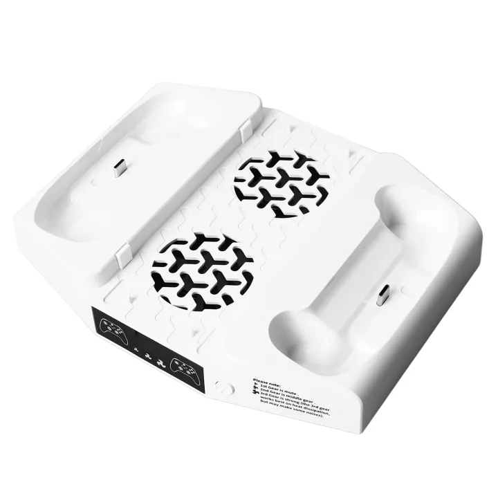 Cooling Fan with Charging Stand for Xbox Series S Multifunction 3 Levels Adjustment Vertical Cooling Stand with Headset Holder