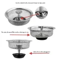 Sink Strainer Plug and 2 in 1 Filter - Handy Kitchen Sink Filter, Essential Kitchen Accessories. 