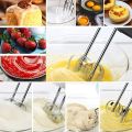 7-Speed Electric Hand Mixer with Whisk, Hand Mixer Electric, Lightweight Powerful Handheld Electric Hand Mixer Stainless Steel Egg Whisk with 2 Dough Hooks & 2 Beaters for Cake, Cooking, Baking, Dessert - Good Quality. 