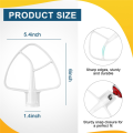 1 PCS K45B Coated Flat Beater for Mixer, Stainless Steel+Plastic for Kitchen Aid Mixer Accessory Mixer Attachments. 