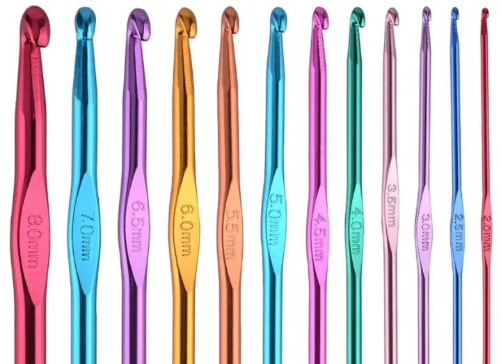 Crochet Hook - knitting Aluminum  needle individual piece