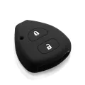 Silicone Car Key Case Cover For Toyota Auris HiLux Corolla Fortuner Prado Verso Camry Yaris Vitz Vios Ractis 2 Button. 