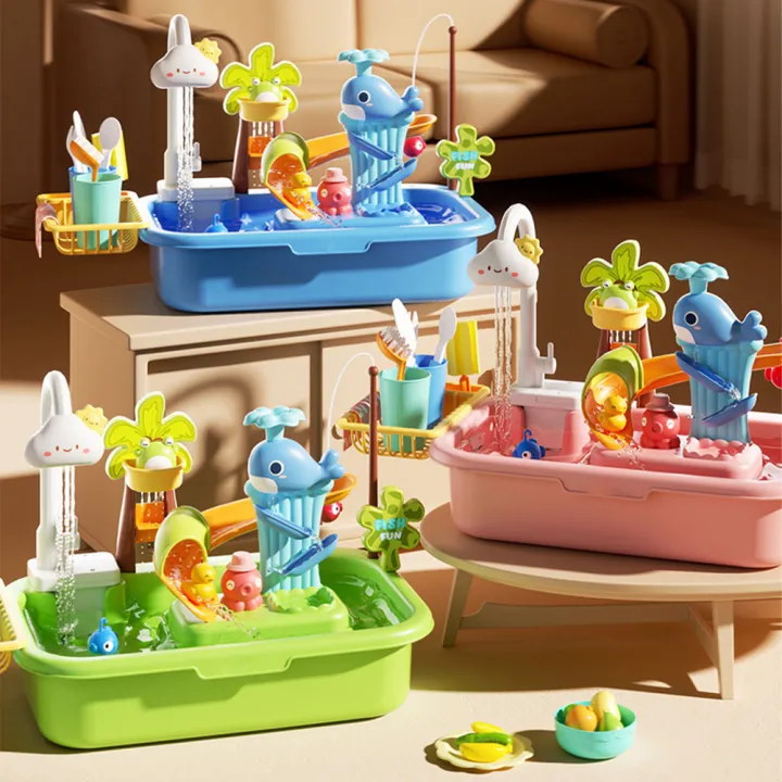 KOKKO%20Kids%20Play%20Sink%20With%20Running%20Water%20Kitchen%20Sink%20Dishwasher%20Toys%20With%20Electric%20Faucet%20Fishing%20Toys%20For%20Boys%20Girls%20-%20Image%204