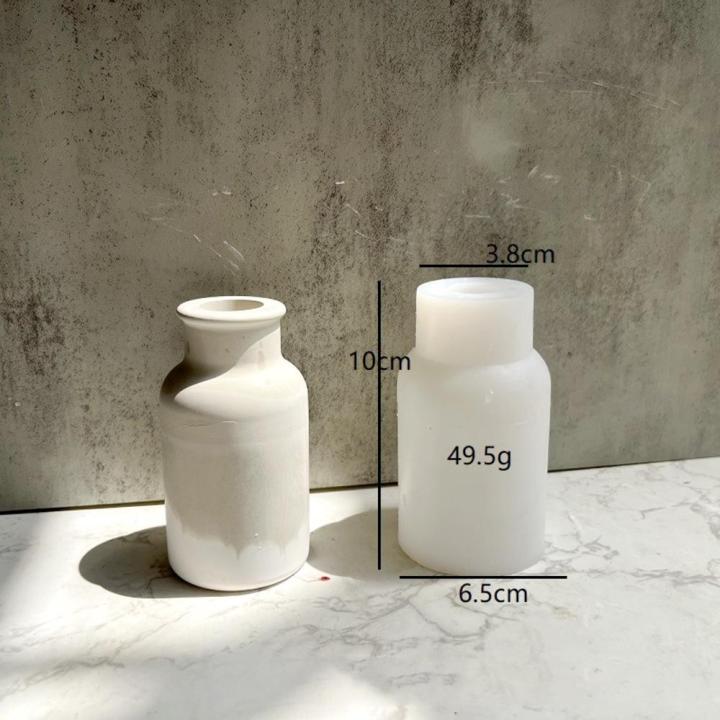 Flower Pot Mould Ornaments Gypsum Vase Gardening Decoration Epoxy Molds Silicone Mold Cement Vase