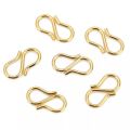 10-50pcs Stainless Steel Strong S Shape DIY Bracelet Clasps Hooks End Clasps Connector for Necklace Jewelry Making Supplies. 