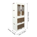 Foldable Wardrobe Organizer 360 Degree Universal Wheels Portable Wardrobe Closet for Cloakroom. 