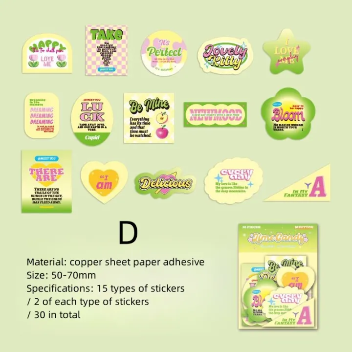 Sweet%20Blow%20Series%20-%20Sticker%20Bag%20Creative%20Korean%20Ins%20Hand%20Tent%20Diy%20Decorative%20Material%20Paper%20-%20Image%209