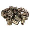 20 pieces M6x 15mm hexagon socket screw thread insert nut for wood. 