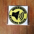 Vehicle stickers  Warning Extreme Bass. 