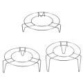 2pcs Stainless Steel Pot Steaming Rack Round Durable Multi-Purpose Steam Tray Cookware Stock Cooking Stand Kitchen Accessories. 