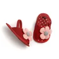 Cute Flower Baby Sandals - Soft Sole Infant Crib Shoes. 