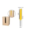 ARELENE 3Pc 8mm Shank Straight Router Bit 1/2 Inch Milling Cutting Diameter Edge Woodworking Trimming Cutter Knife. 