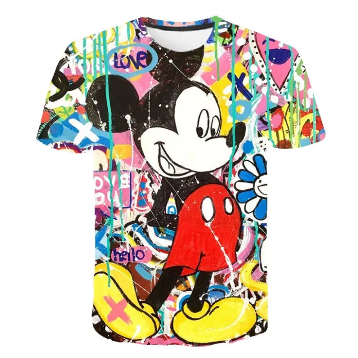 Cartoon%20Disney%20Mickey%20Mouse%20T%20Shirts%20Kids%20Boys%20and%20Girls%202023%20New%20Summer%20Tops%20Tees%20Children%20Short%20Sleeve%20Cartoon%20Casual%20T-Shirts%20-%20Image%203