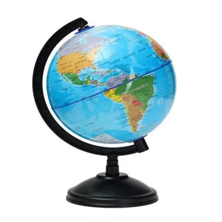 World Earth Globe Map with Swivel Stand Geography Educational Learning Toy