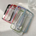 【ThinkWay】Shockproof Armor Color Bumper Clear Case For iPhone 13 12 11 Pro Max XR X XS 7 8 Plus SE2 Mini Luxury Soft Frame Hard Back Cover. 