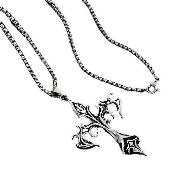 Fashion%20Vintage%20Flame%20Cross%20Pendant%20Necklace%20For%20Women%20Men%20Long%20Chain%20Punk%20Goth%20Trendy%20Accessories%20Choker%20Gothic%20Jewelry%20-%20Image%203