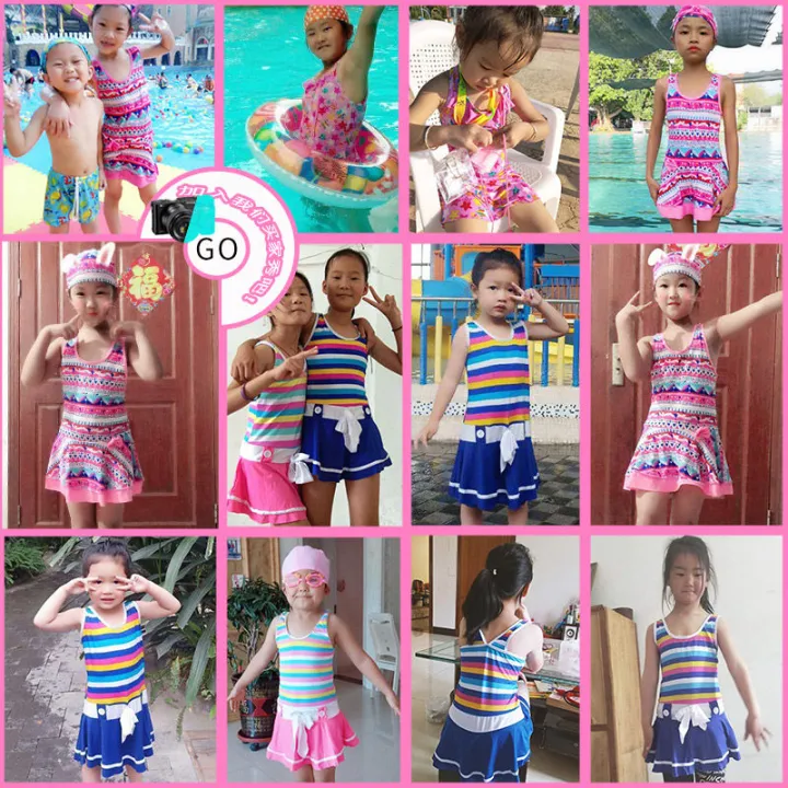 Children's%20Swimsuit%20Girls'%20One-Piece%20Skirt%20Conservative%20Medium%20and%20Big%20Children%20Cute%20Baby%20Student%20Kid%20Princess%20Swimsuit%20-%20Image%205