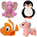 Future Shop Combo of 4 Appu, Fish, Unicorn & Black Penguien Supper Soft Toy for Cute Kids Baby Boys/Girls Stuffe Soft Plush Toy Combo of Teddy Bear for Kids Gift Animal Stuff Toys for Birthday Gift  SAM. 