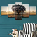 Unframed Wall Art Tree Oil Painting Canvas 5pcs Modern Picture Wall Art Decoration Home Wall Decor Pine. 